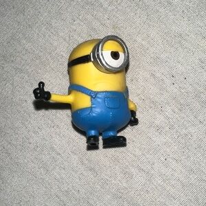 Vintage Collectible. Kids Toy. Yellow and Blue Minion Mini Figure